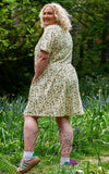 Rebel Romance Short Smock T-Shirt Dress in Cowboy Print plus size back