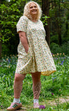 Rebel Romance Short Smock T-Shirt Dress in Cowboy Print plus size