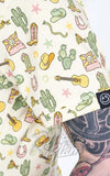 Cowboy print dress sleeve