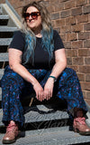 Rebel Romance Full Length Trousers in Celestial Dreams plus size model