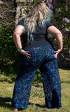 Rebel Romance Full Length Trousers in Celestial Dreams plus size back