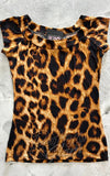 Retrolicious Boat Neck Top in Leopard