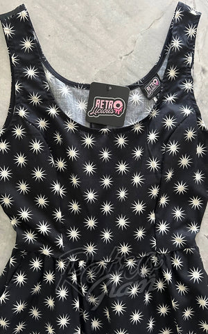 Retrolicious starburst dress bodice