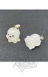 Star Stud Glow In The Dark Ghostie Dangle Earrings