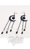 Crescent moon witchy earrings