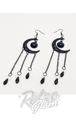 Crescent moon witchy earrings
