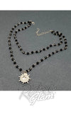 Double Layer Sacred Heart Charm Necklace back
