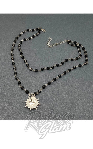 Double Layer Sacred Heart Charm Necklace back