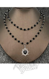 Double Layer Sacred Heart Charm Necklace