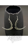 Large sickle earrings