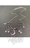 Branches & Man In Moon Charm Necklace