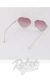 Wire Heart Pastel Tint Sunglasses multi