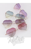 Wire Heart Pastel Tint Sunglasses