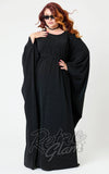 Smack Parour Batwing Caftan in Black curvy
