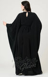 Smack Parour Batwing Caftan in Black back