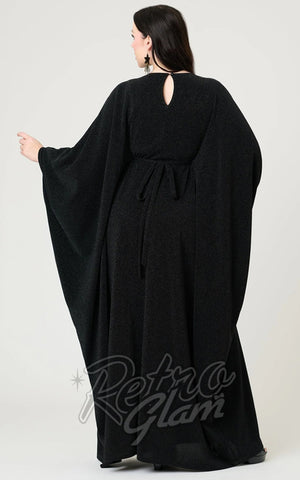 Smack Parour Batwing Caftan in Black back