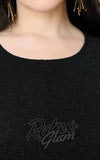 Smack Parour Batwing Caftan in Black detail