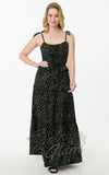 Smak Parlour Tiered Maxi Dress in Black Ditzy Floral 