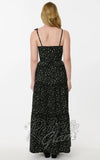 Smak Parlour Tiered Maxi Dress in Black Ditzy Floral back