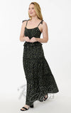 Smak Parlour Tiered Maxi Dress in Black Ditzy Floral gunne sax