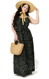 Smak Parlour Tiered Maxi Dress in Black Ditzy Floral curvy