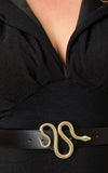 Unique Vintage Hooded Maxi Dress in Black  detail
