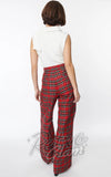 Smak Parlour Trousers in Red Plaid back