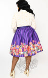 Unique Vintage Willy Wonka Gellar Swing Skirt plus sized back