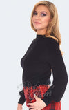 Mod sweater in black