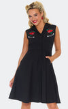 Heart & Dagger embroidered dress
