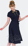 Voodoo Vixen Moons & Stars Dress in Navy side