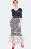 Voodoo Vixen Spiderweb Stretch Jersey Top gothic
