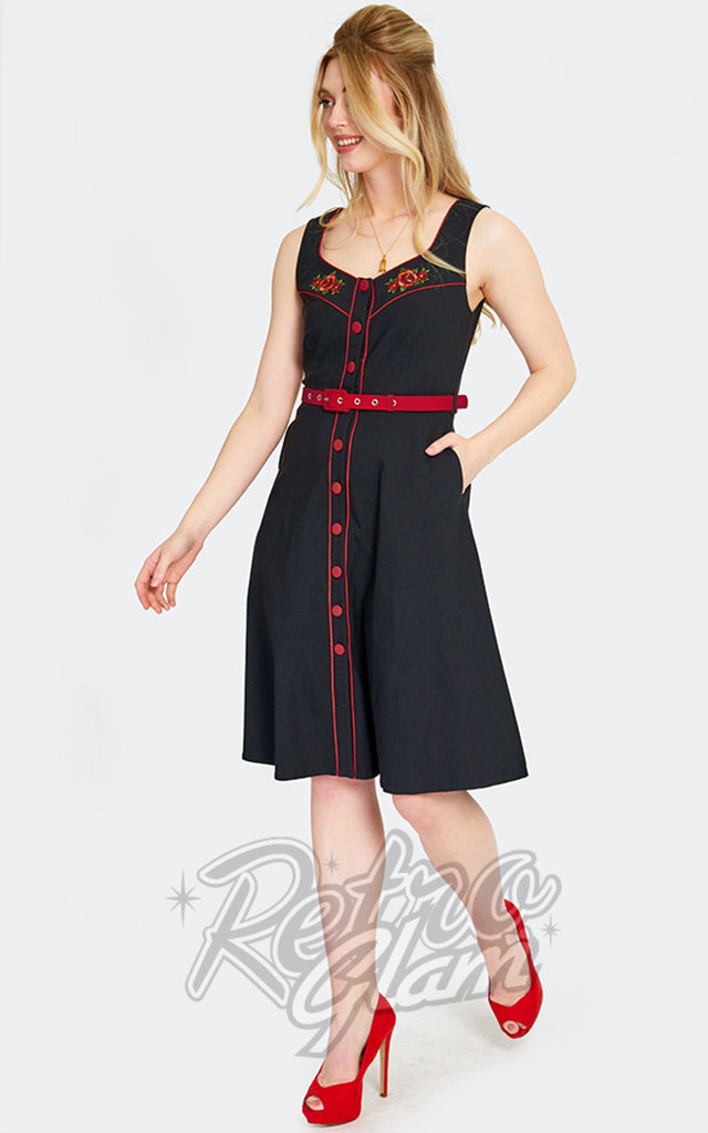 Voodoo Vixen Western Rose Dress