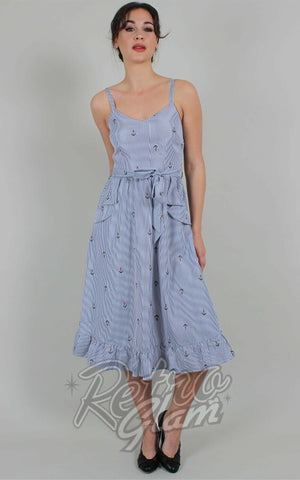 Voodoo Andy Anchor Pinstripe Dress