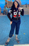 Astro Bettie Pirate And Skulls Sweater in Black cowichin