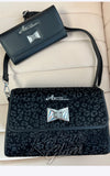 Astro Bettie Atomic Handbag in Black Leopard rockabily