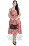 Banned Sweet Cherry Red Gingham Dress purse