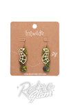 Erstwilder La Belle Epoque Seahorse earrings green gold
