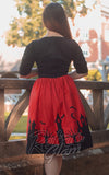 Collectif Amber-Lea Haunted House Swing Dress back