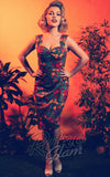 Collectif Kulala Pencil Dress in Jungle Floral Print model