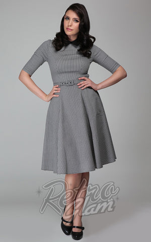 Collectif Winona Houndstooth Swing Dress