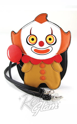 Comeco Cute Scary Clown Crossbody Bag
