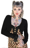 Banned Flickers Bolero in Black - M only