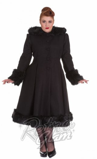 Hell Bunny Elvira Coat in Black - Email/Contact to special order