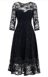 Dolly and Dotty Madeline Lace Dress in Black gothic