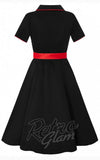 Dolly and Dotty Sherry Rockabilly Diner Dress back detail