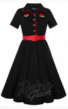 Dolly and Dotty Sherry Rockabilly Diner Dress detail