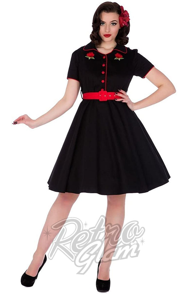 Dolly and Dotty Sherry Rockabilly Diner Dress - 2XL & 3XL  left only
