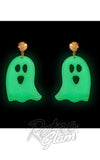 Erstwilder Statement Drop Earrings ghost glow dark