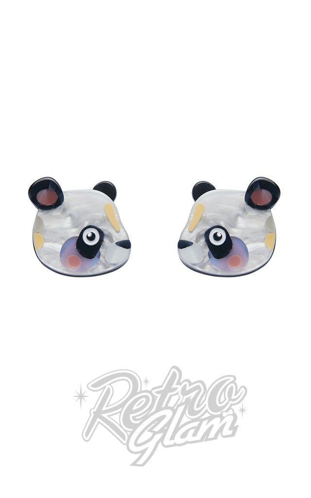 Erstwilder X Pete Cromer The Patient Panda Stud Earrings